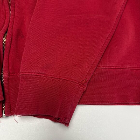 Vintage Thor Racing Hoodie Sweatshirt Mens XL Red Full Zip Y2K Grunge - Picture 11 of 16